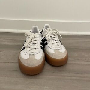 Adidas Women’s White and Black Sneakers